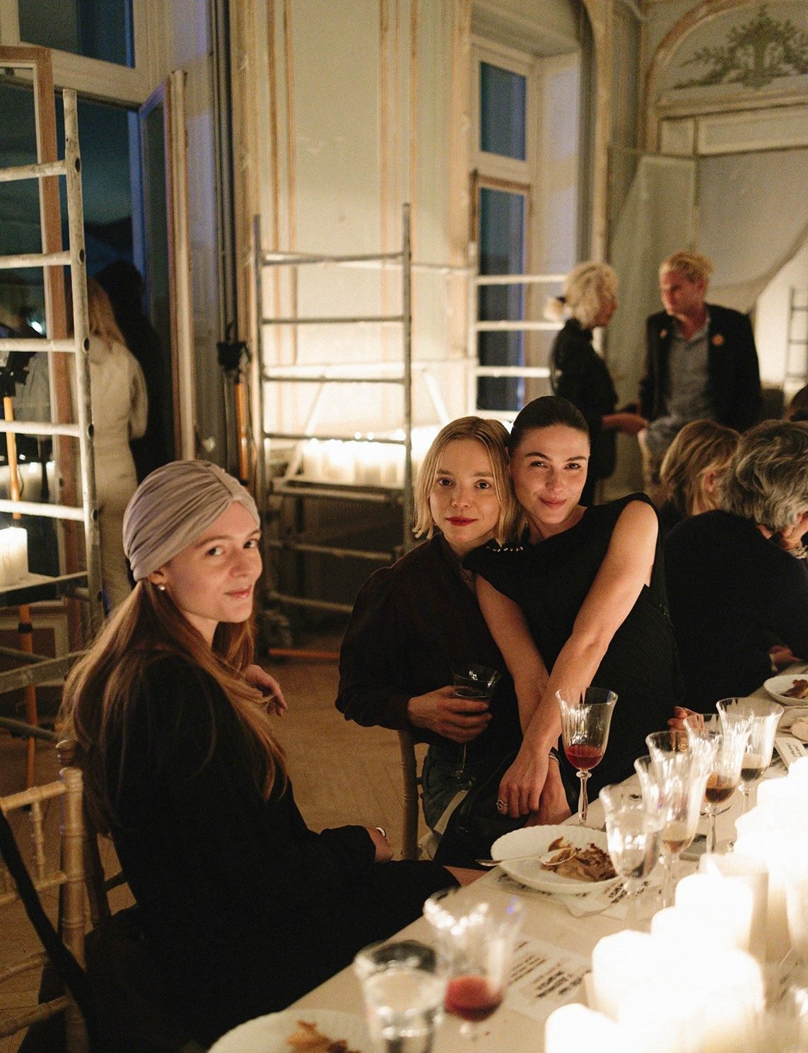 Candlelit table setting at We Are Ona Paris by Alicia Valdez